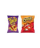 American Snacks Variety Pack - Takis Fuego 9.8oz (280g) & Crunchy Original Cheese Cheetos 8oz (226.8g) - Buy Online on GoSupps.com