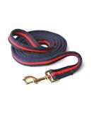 Hy Soft Webbing Lead Rein without Chain - Navy/Red - 2m - Buy Online on GoSupps.com