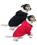 Shop Hualisiji Hooded Sweater for Small Dogs | Warm & Lightweight Chihuahua Hoodie - XL Black & Red - 2PCs - Buy Online on GoSupps.com