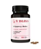 V Bliss Slippery Babe Vaginal Moisturizer Capsules - Relieve Vaginal Dryness with Slippery Elm Fenugreek & Maca - 60 Capsules for Daily Use - Buy Online on GoSupps.com