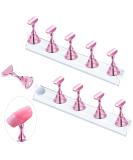 Justotry 2 Set Pink Nail Stand - Press On Nails Display & Tips Holder for Beginners | Acrylic Nail Accessories & DIY Manicure Tool - Buy Online on GoSupps.com