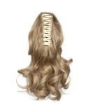 Voluminous Wavy Ash Blond Ponytail Extension - 30cm Corrugated Hair Braid | Realistic 110g Hair Piece for Effortless Style - Buy Online on GoSupps.com