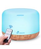 Diffuserlove 500ML Essential Oil Diffuser with Remote Control, Aromatherapy & Cool Mist Humidifier - 7 LED Night Light for Home, Office, SPA - Buy Online on GoSupps.com
