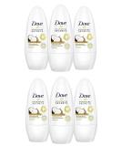 6x Dove COCONUT and JASMINE FLOWER 48H Ant-Perspirant Roll On 50ml - Buy Online on GoSupps.com
