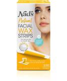 Nad's Facial Wax Strips - Natural All Skin Types - Waxing Kit with 30 Face Wax Strips & Post Wax Oil - Buy Online on GoSupps.com