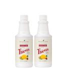 Young Living Thieves Household Cleaner - Non-Toxic Natural Cleaner for a Healthy Home - 2 Bottles (14.4 fl. oz.) - Effective for All Surfaces - Buy Internationally - Buy Online on GoSupps.com