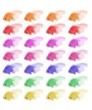Jtkrew 28 PCs Neon Fish - Stretchy Rubber Goldfish Toys for Cats & Aquarium Decor - Buy Online on GoSupps.com
