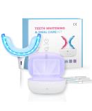 Teeth Whitening Kit - Upgraded Disinfection Box 32 LED Fast Whitener & Gel Pens for Sensitive Teeth - Buy Online on GoSupps.com