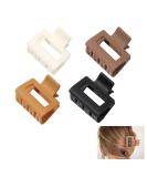 Small Claw Clips 4Pcs 1.6" Matte Small Hair Claw Clips for Women and Girls Nonslip Square Hair Claws for Fine/Medium/Thick Hair Stylish & Durable Hair Accessories - Assorted Warmer Colors - Buy Online on GoSupps.com