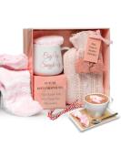 Hot Chocolate Mug Gift Set with hot Water Bottle Mini Marshmallows and Christmas Candy Cane - Cosy hot Water Bottle and hot Chocolate Gift Set - Gift Set for Women Teen Adults (Pink) - Buy Online on GoSupps.com