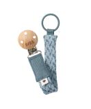 BIBS Paci Braid - Organic Cotton Danish Design - Petrol/Baby Blue - OneSize (0-36 Months) - Buy Online on GoSupps.com