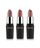 Mented Cosmetics Semi-Matte Nude Lipstick Trio | Nude Lala Dope Taupe No. 5 | Vegan Paraben-free Cruelty-free | Long Lasting & Non-Toxic Makeup - Buy Online on GoSupps.com