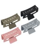 Unaone 4 PCS Hair Claw Clips for Women - 3.5 Inch Matte Big Claw Clips - Strong Hold Non-Slip Barrettes - Rectangular Hair Clips for Long, Thin, Thick Hair in Black, Pink, Green, Gray - Buy Online on GoSupps.com