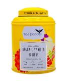 Tea People Organic Vanilla Rooibos Loose Tea Caddy 125g - Vanilla Flavor - 125g (Pack of 1) - Buy Online on GoSupps.com