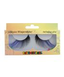 Eulenspiegel 000625 - Colorful Feather Eyelashes & Special Eyelash Glue for Carnival & Theme Parties - Shop Internationally - Buy Online on GoSupps.com