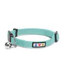 Pawtitas Reflective Cat Collar with Safety Buckle and Removable Bell Cat Collar Kitten Collar Personalized Cat Collar Customizable Name and Phone Number Collar for Cats Reflective Glow Cat Collar Teal - Buy Online on GoSupps.com