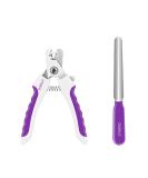 OneCut 4.7 Small Dog & Cat Nail Clipper - Stainless Steel Trimmers for Small Animals - Professional Quality Pet Nail Clipper in Purple - Buy Online on GoSupps.com