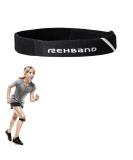 Rehband Patella Knee Strap for Children | Junior Patella Support Band | Pressure Pad for Runners Knee & Patella Tip Syndrome - Black One Size - Buy Online on GoSupps.com