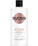 Syoss Keratin Conditioner 440 ml - Nourishing Hair Care for Smooth Strong Hair | International Shipping Available - Buy Online on GoSupps.com