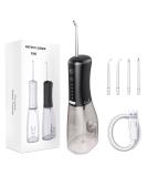 SARMOCARE Cordless Water Flosser - 350ML 4 Modes & Tips | IPX7 Waterproof Rechargeable Oral Irrigator for Home & Travel - Black - Buy Online on GoSupps.com