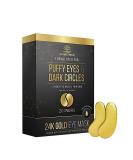 24k Gold Eye Treatment Masks with Collagen - Revitalize & Rejuvenate Your Eyes | International Shipping Available - Buy Online on GoSupps.com