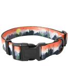 Heele Dog Collar - Adjustable Patterned Collars for Small Medium & Large Dogs | Comfortable & Robust | Sunrise Design (25-38cm) - Buy Online on GoSupps.com
