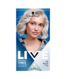 Schwarzkopf Live Post Bleach Toner Ice White Hair Toner Lasts Up To 16 Washes Semi-Permanent Blonde Hair Dye For Brassy Yellow Tones T1 Ice White 6 Piece Set Toner - Buy Online on GoSupps.com