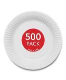 Stock Your Home 9-Inch Paper Plates Uncoated, Everyday Disposable Plates 9" Paper Plate Bulk, White, 500 Count 9 Inch - Five Hundred Count - Buy Online on GoSupps.com
