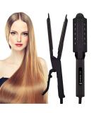 Professional Hair Straightener & Curler - Ceramic Tourmaline Ionic Flat Iron with Adjustable Temperatures | Frizz-Free Styling Tool for All Hair Types - Buy Online on GoSupps.com