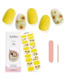 Kalolary Gel Nail Polish Strips Nail Gel Art Sticker Waterproof Full Nail Wraps Decal Sets with Nail File and Stick for Women Girls Nail Art Decor (UV/LED Lamp Required) (Sunflower Yellow) - Buy Online on GoSupps.com