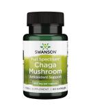 Swanson Full Spectrum Chaga Mushroom Antioxidant Immune Support 400 Milligrams 60 Capsules 1 - Buy Online on GoSupps.com