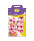 G nthart BackDecor 15 Pink Sugar Hearts - Edible Cake Decorations with Red Motif | International Shipping - Buy Online on GoSupps.com
