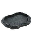 Reptile Rock Food Dish Tortoise Feeder Lizard Water Dish Resin Reptile Water Dish Resin Rock Feeding Plate Vivarium Food Water Dish Bowl for Tortoise Lizard Iguana Snake(M-Green) M Green - Buy Online on GoSupps.com