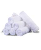 8 Pack Microfiber Face Towels 12x12 inch - Super Absorbent & Quick Drying Makeup Remover Cloths - Eco-Friendly Facial Cleansing Cloth Set (White) - Buy Online on GoSupps.com