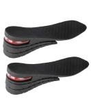 Height Adjustable Increase Insoles | 4-Layer PU Heel Lift for Unisex | Boost Height Comfortably - Buy Online on GoSupps.com