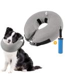 NASJAC Inflatable Pet Hinges & Adjustable Dog Collar - Leak Protection Quick Lock Comfort for Post-Op Recovery Gray - Buy Online on GoSupps.com
