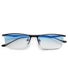 Lumadux Anti Blue Light Glasses for Computers & Reading - Digital Eye Strain, Headaches, Blurry Vision Titanium Black 0.0 x - Buy Online on GoSupps.com