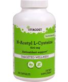 Vitacost N-Acetyl Cysteine (NAC) 600mg - 240 Capsules | Powerful Antioxidant Supplement - Buy Online on GoSupps.com
