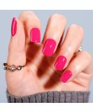 BettyCora Square Press-On Nails Set - 24 Pcs, 12 Sizes, Spring/Summer Gel Acrylic Manicure for Women/Girls - Pink/Magenta - Buy Online on GoSupps.com