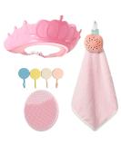 Baby Shower Cap for Kids - Adjustable Shampoo Shield Visor Hat with Bath Brush - Eyes and Ears Protector - Buy Online on GoSupps.com