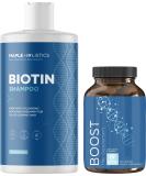 Biotin Vitamins & Sulfate-Free Shampoo for Thinning Hair - Volumizing Formula with Tea Tree & Rosemary Oils for Fine Hair Care - Promotes Regrowth and Nourishes Hair, Skin, and Nails - Buy Online on GoSupps.com