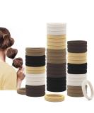Dreamlover Seamless Hair Ties for Women - No Damage, Thick Hair Ponytail Holders, 50 Pack Multi Colors - Buy Online on GoSupps.com