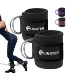 Linster Foot Loops Cable Pull - 2-Piece Fitness Training Set | D-Ring Neoprene Foot Cuffs for Gym Leg Extensions & Glute Workouts - Buy Online on GoSupps.com