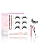 Shop High-Quality Magnetic Eyelashes - Convenient 3-Pack with Applicator | Reusable & Glue-Free Natural Look - Buy Online on GoSupps.com