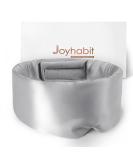 Joyhabit Silk Sleep Mask - Adjustable Extra Large Eye Mask for Men & Women | Cloud Curve Design | Silver Gray | Perfect for Night Sleep & Breaks - Buy Online on GoSupps.com
