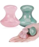 Buy Ideayard Gua Sha Massage Tool | Natural Mushroom Shape Guasha Board for Spa Relaxation & Wrinkle Removal (Rose Quartz & Aventurine) - International Shipping Available - Buy Online on GoSupps.com