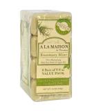 Shop A LA MAISON Rosemary Mint Bar Soap - 4 CT | Premium Natural Ingredients | International Shipping Available - Buy Online on GoSupps.com