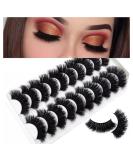 Diffusion NEW 8D Mink False Eyelashes Wispy Cross Long Thick Soft Fake Eye Volume Lashes (1 Pair) - Buy Online on GoSupps.com