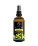 Massage oil vanilla 100ml - almond oil & grape seed oils - wheat germ & vanilla oils - glass bottle - natural cosmetics - massage oil with wonderful fragrance for beauty - beauty - care oil - massage oils - Buy Online on GoSupps.com