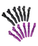 Xrten 12-Piece Hair Clips Set - Professional Hairdresser Sectioning Clips - Durable Plastic Combi-Clip Hair Accessories for Easy Styling - Buy Online on GoSupps.com
